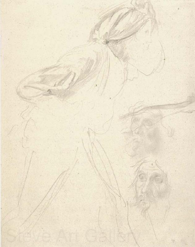 Edgar Degas Studies for the Daughter of Jephthah France oil painting art